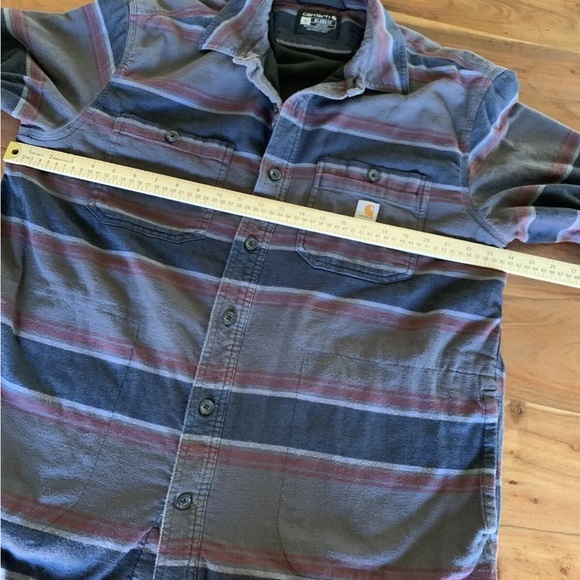 Carhartt Jacket Men's Large Rugged Flex Midweight Flannel Fleece Lined Outdoor - Picture 8 of 10